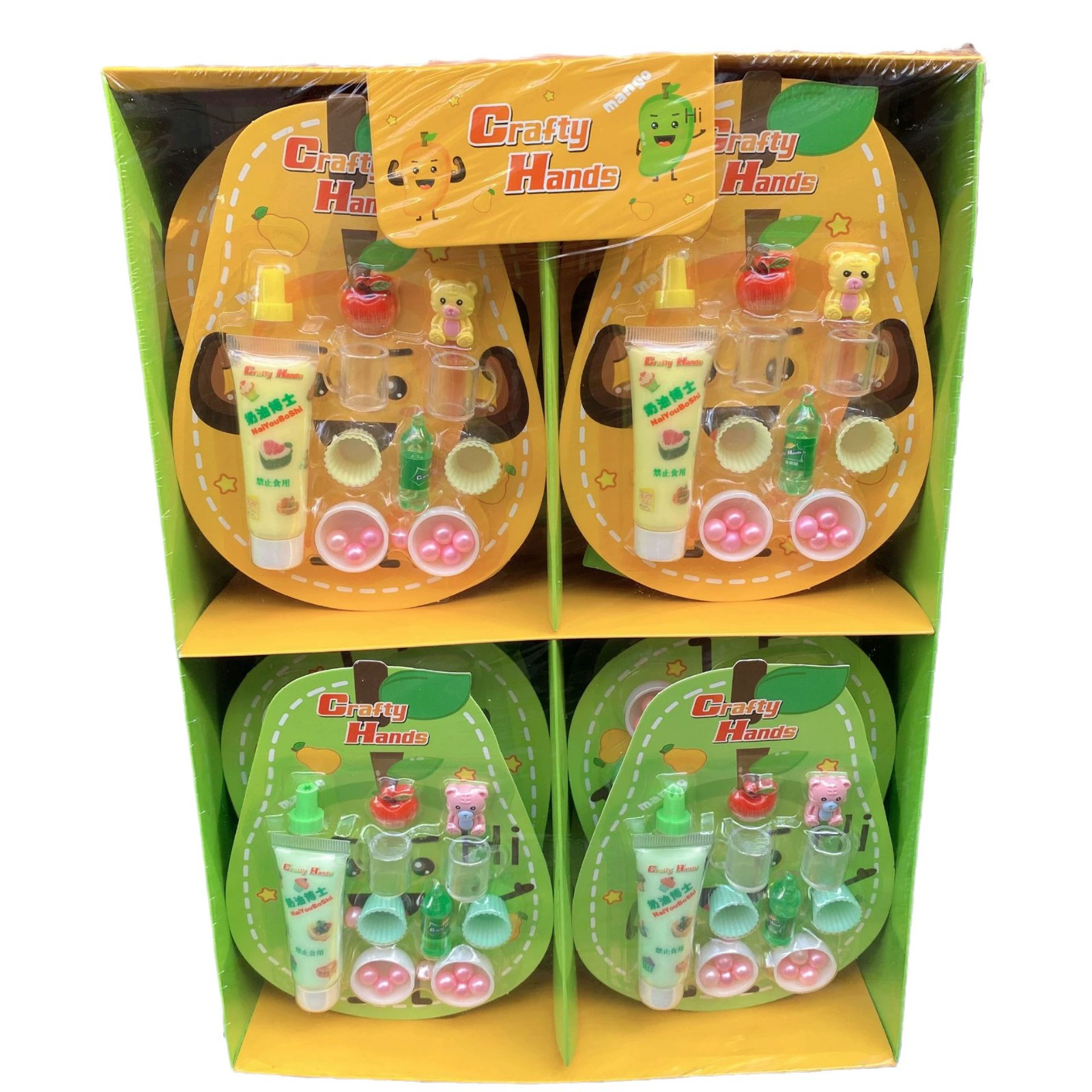 Realistic cream dessert entertainment toy with butterfly for leisure, handmade