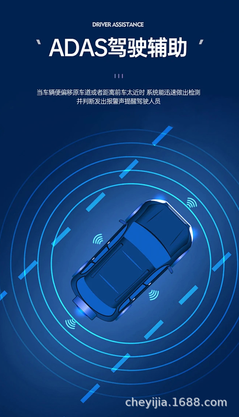 12inch Front, Rear, Left and Rear Four-Way Parking Monitoring Blind Spot Assistance Hd Night Vision Electronic Rearview Mirror Driving Recorder