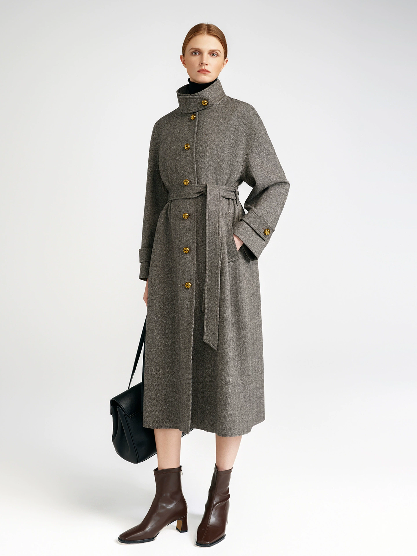 MaxMurand/Gui She Lady Old Qianfeng австралийская шерстяная твилл односторонняя большая женская длинная сумка с металлической пряжкой