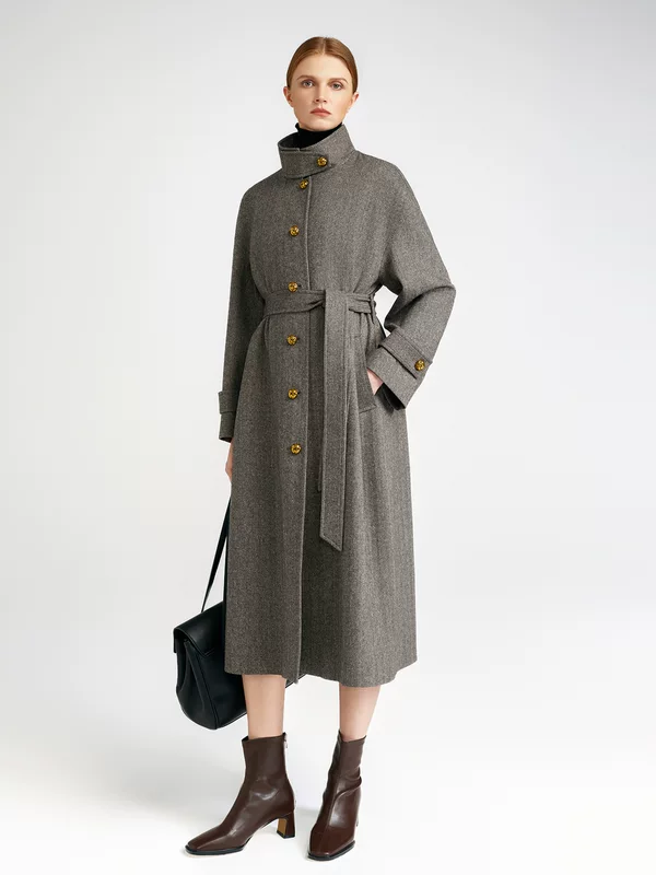 MaxMurand/Gui She Lady Old Qianfeng австралийская шерстяная твилл односторонняя большая женская длинная сумка с металлической пряжкой
