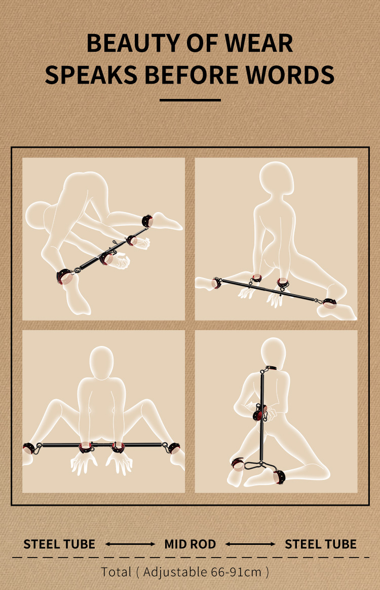 PU Leather Bondage Restraint Set with Detachable Cuffs and Mouth Ball Gag — detail image 27