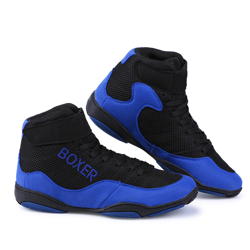 Boxing and wrestling squat combat shoes, wear-resistant, anti slip, breathable gym specific training shoes_voghion.com