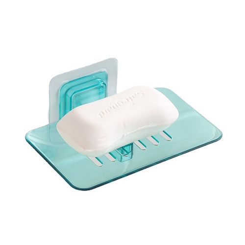 Creative punch-free wall-mounted crystal soap dish bathroom wall-mounted soap rack drain soap dish bathroom soap dish