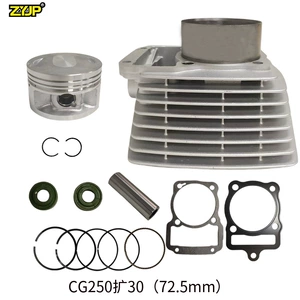 Motosiklet mühərrik dəsti CG250 CG300 üçün, porşen silindr diametri 72.5mm 350cc