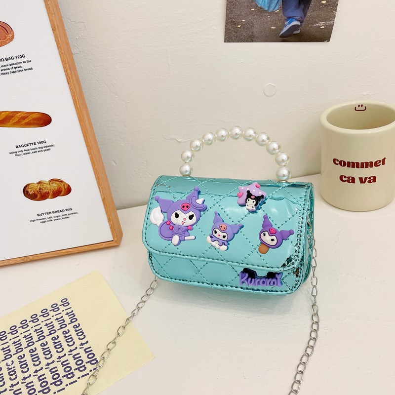 Bolso infantil 2024 nuevo estilo coreano de cadena de dibujos animados bolso de hombro estilo Xiaoxiang Ling mochila para hombres y mujeres bolsos pequeños