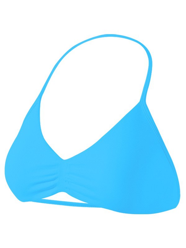 Sujetador deportivo Dyfne para mujer, cuello halter de nailon mate, hermoso diseño en la espalda, sujetador pequeño, a prueba de golpes de alta intensidad, efecto push-up, sujetador para yoga.