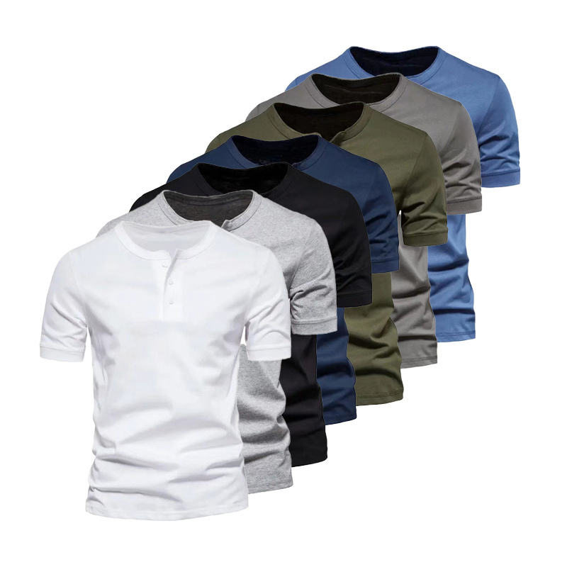 Men's Solid Color T-shirt Men's Clothing display picture 2