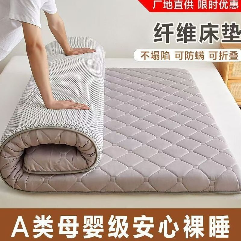 Thickened mattress pad for student dormitory single bed, nap use, double sponge sleeping pad, foldable mattress for rental housing