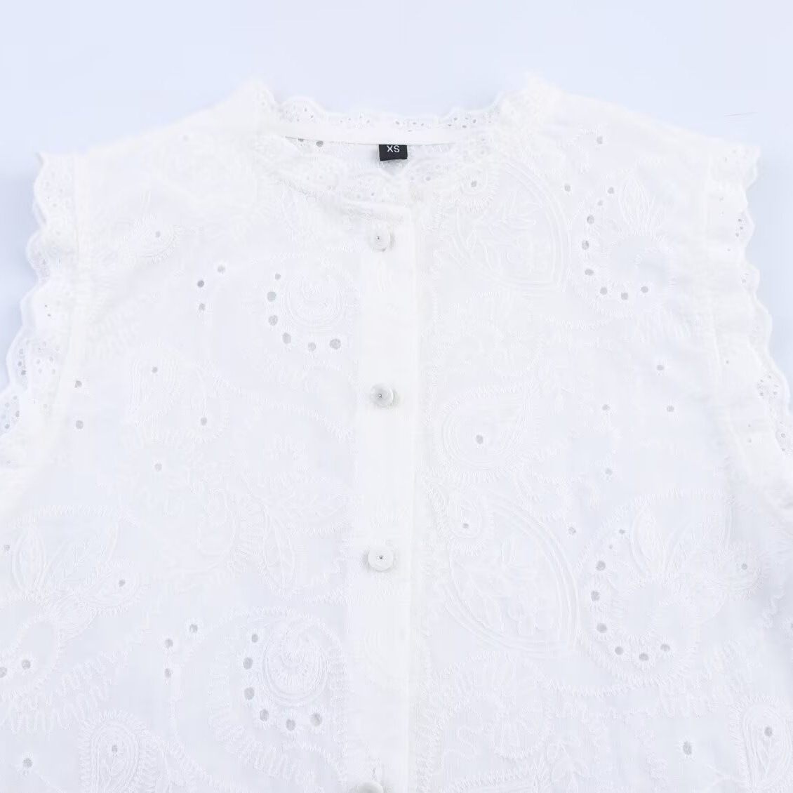 ZAZA hecho por sí mismo estilo europeo al por mayor ropa de mujer nueva moda francesa agujero bordado chaqueta 4387031 image 2