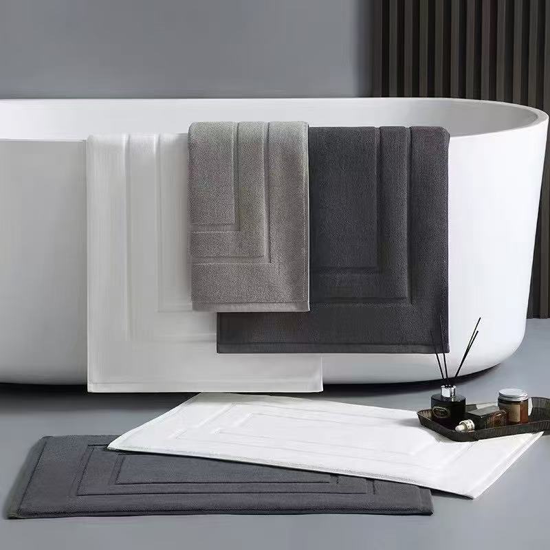 Five-Star Hotel Floor Towel Pure Cotton Bathroom Non-Slip Floor Mat Bathroom Carpet Thickened Water-Absorbent Foot Towel for Home Use Five-Star Hotel Floor Towel Pure Cotton Bathroom Non-Slip Floor Mat Bathroom Carpet Thickened Water-Absorbent Foot Towel for Home Use