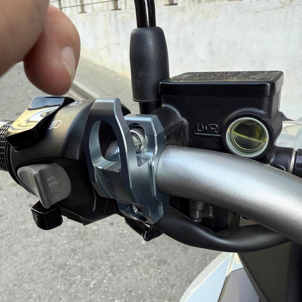Suitable for Haojue Uhr150 Modified Aluminum Alloy Handlebar Storage Hook, Brake Pump Helmet Hook Accessories