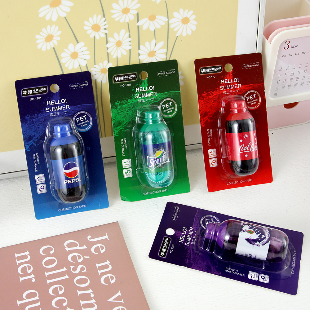 soda beverage bottle correction tape only for pupils cola correction tape creative high-looking small mini correction tape