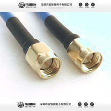厂家直销RF高频射频跳线SMA连接线双公头JJ 141 RG402-半柔延长线