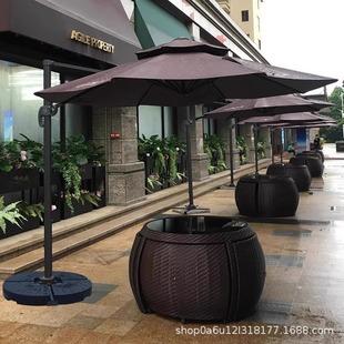 Outdoor Parasol Courtyard Umbrella Villa Garden Terrace Sun Umbrella Roman Umbrella Security Booth Outdoor Umbrella Waterproof Sun Protection