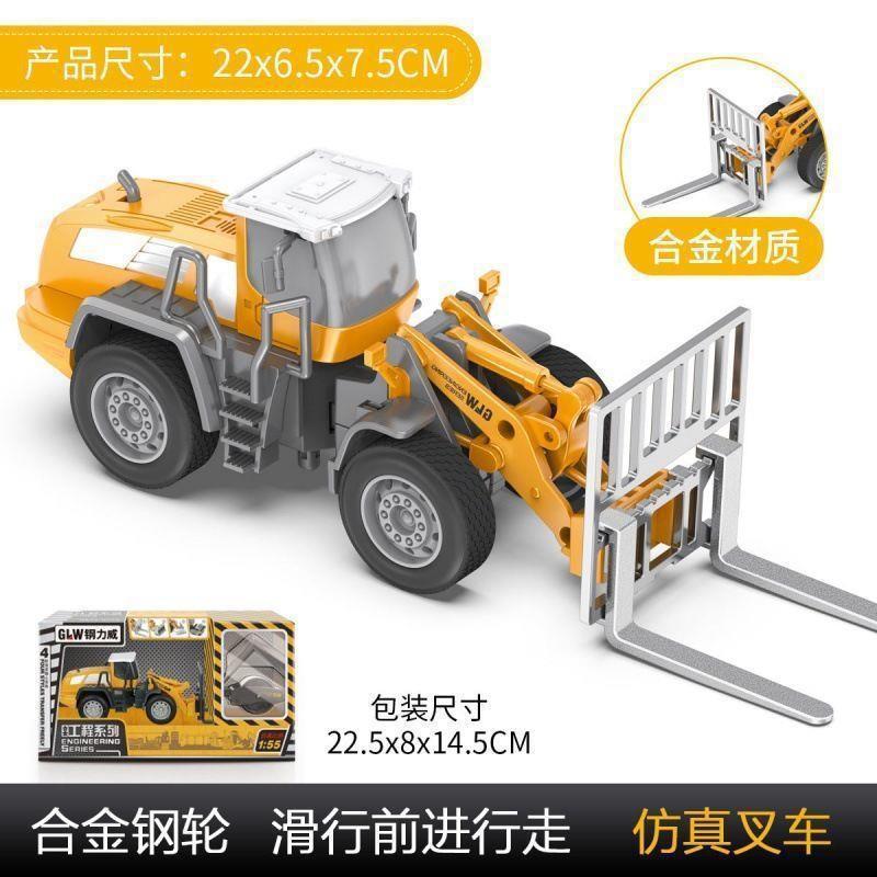 Vehículo de ingeniería de aleación excavadora grúa bulldozer transporte camión gran camión mezclador de cemento grúa rodadora camión juguetes