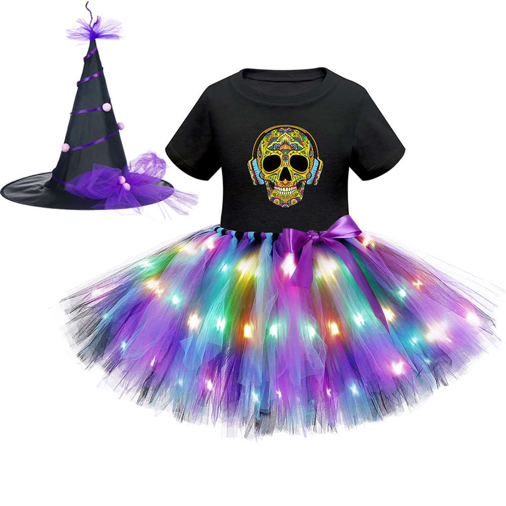 Хэллоуин светодиодный комплект с короткими рукавами 10