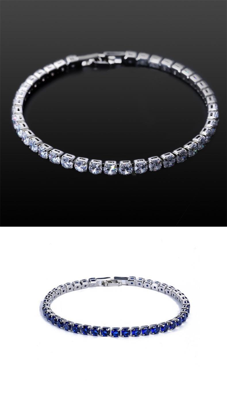 20g Weight Fashion Geometric Copper Plating Zircon Bracelets