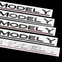 适用于特斯拉modelY尾箱字母贴标 MODEY英文字母标志 毛豆Y车标贴