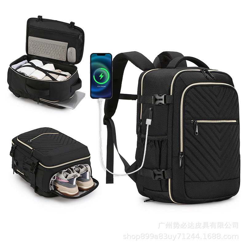 Large-Capacity Backpack for Travel, New Upgraded Version, Multi-Color, Unisex, Cross-Border Foreign Trade Large Backpack for Business