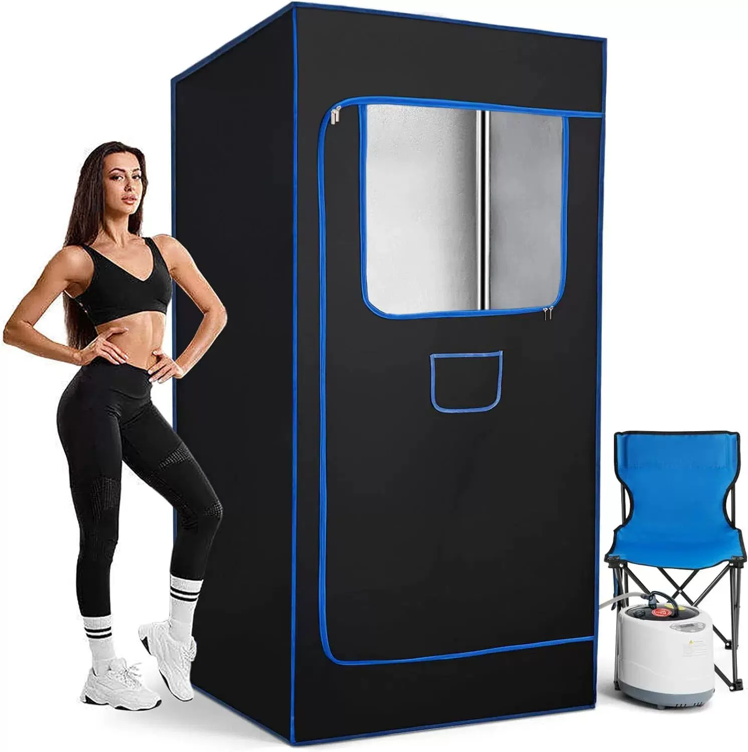 汗蒸箱家用支架款铝箔便携全身桑拿房蒸汽式熏蒸机汗蒸房源头厂家