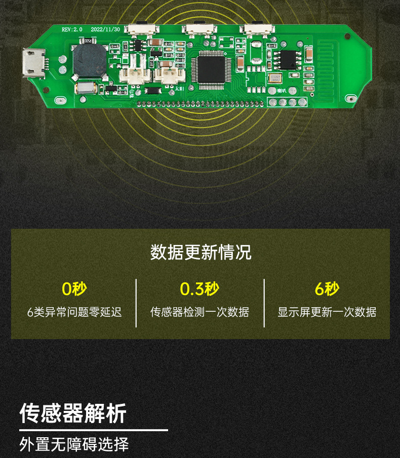 6-Wheel Car Tire Pressure Monitoring, Rv Tire Pressure Monitor, Tpms Tire Pressure Detection, Tire Pressure Detector Cross-Mirror