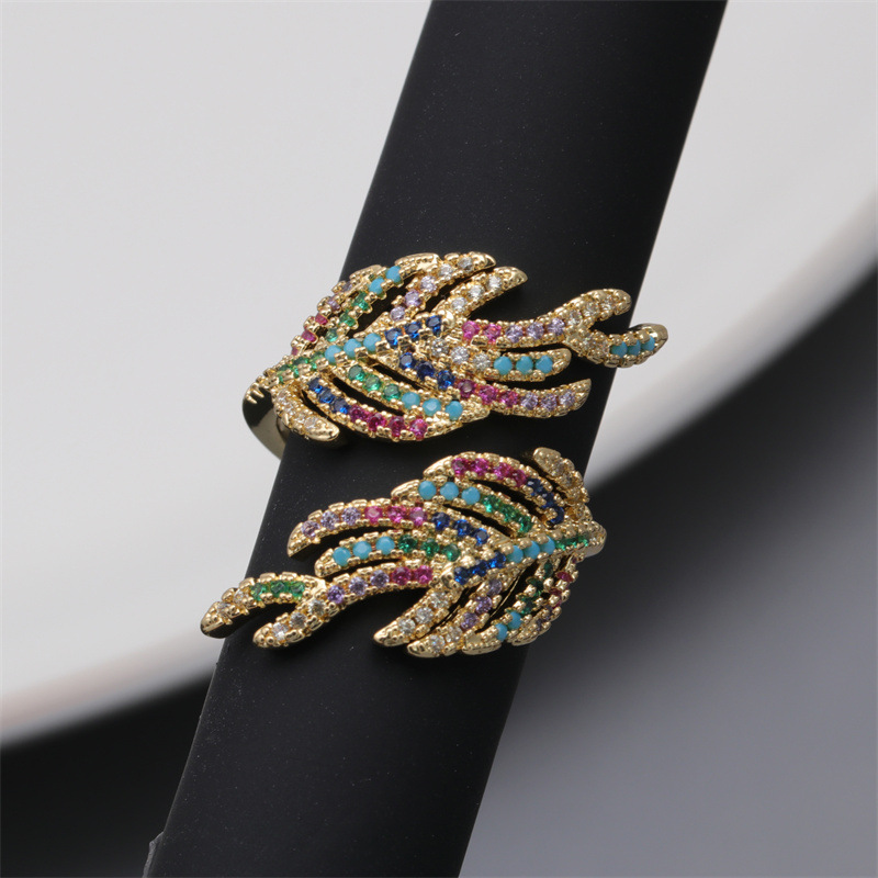 Leaf-Shaped Copper Ring 3