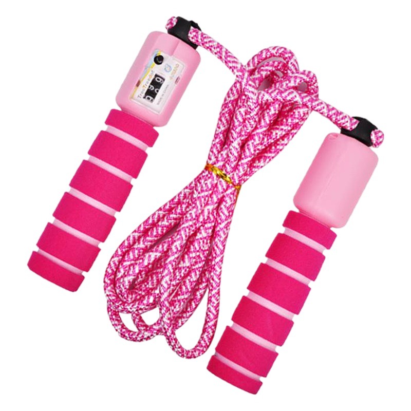 Children's counting skipping rope parent-child interaction high school entrance examination cotton rope rubber rope optional primary and secondary school sports equipment wholesale