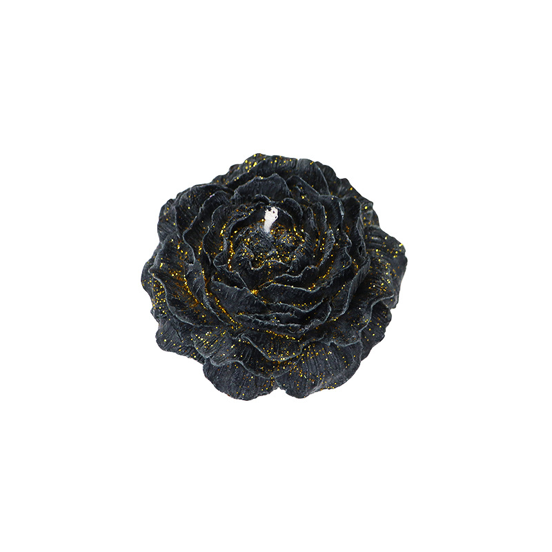 Vela dorada de baja temperatura tipo SM, vela de goteo romántica con fragancia de peonía rosa