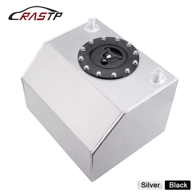 Car Modification Parts 4-Gallon Auxiliary Fuel Tank 16L Aluminum Racing Fuel Tank Gas Tank Plastic Cover