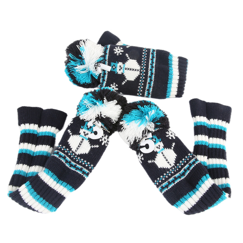 Suministro directo de fábrica transfronterizo e-commerce cubierta del club de golf cubierta de la cabeza del club cubierta del sombrero cubierta protectora del club cubierta de madera de punto