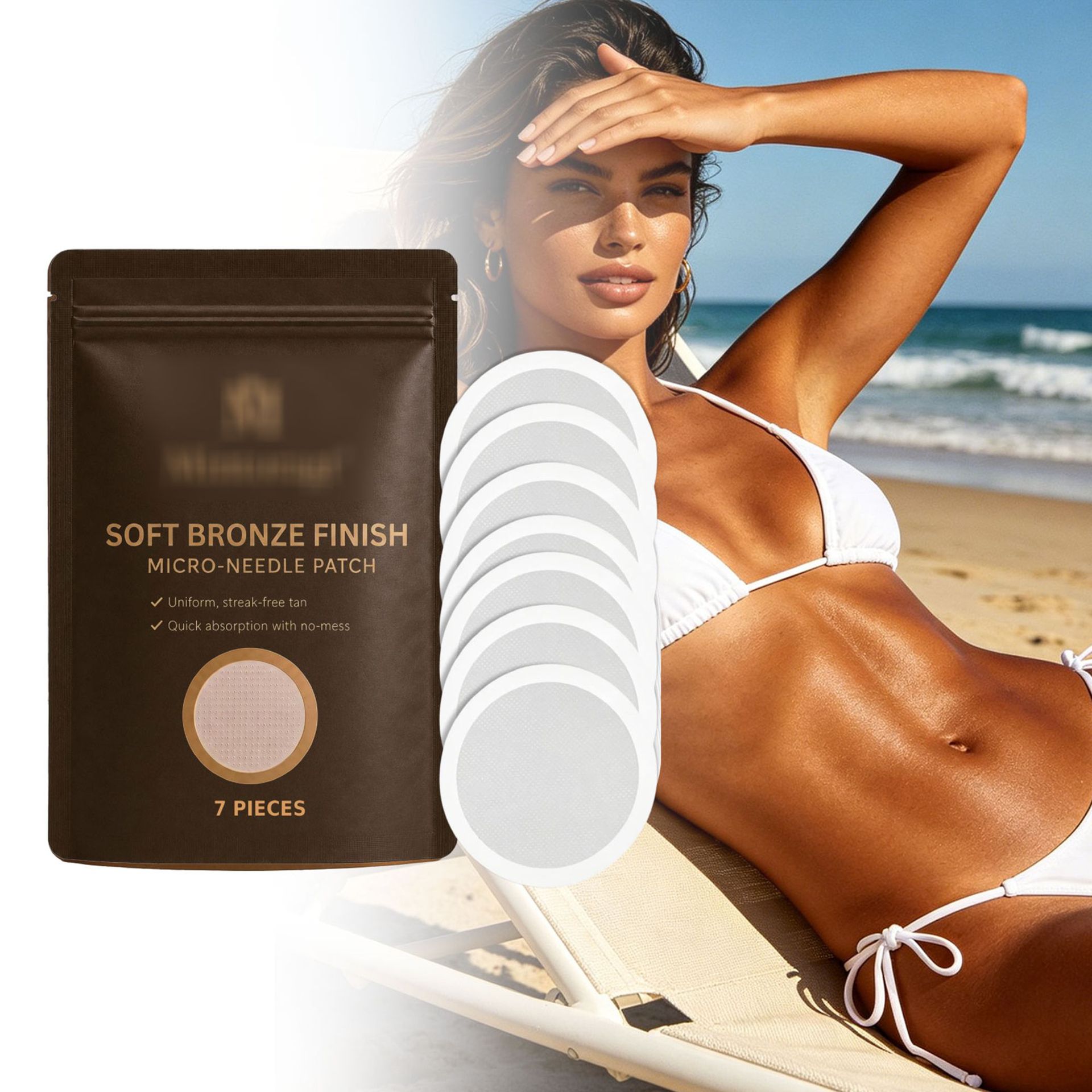 Blackening Care Patch, Skin-Friendly, Breathable and Comfortable, Gentle and Convenient Care Patch for Summer Outdoor Use Without Exposure to the Sun