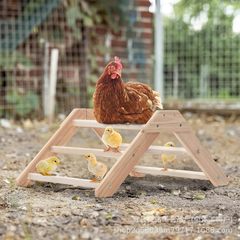 木製オウムスタンドラック飼育場ひよこ止まり木三角形シンプルスタンドラックペット用品