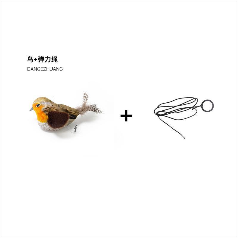 猫咪玩具逗猫棒仿真叫叫小鸟玩具幼猫自嗨解闷神器耐抓咬宠物用品|undefined