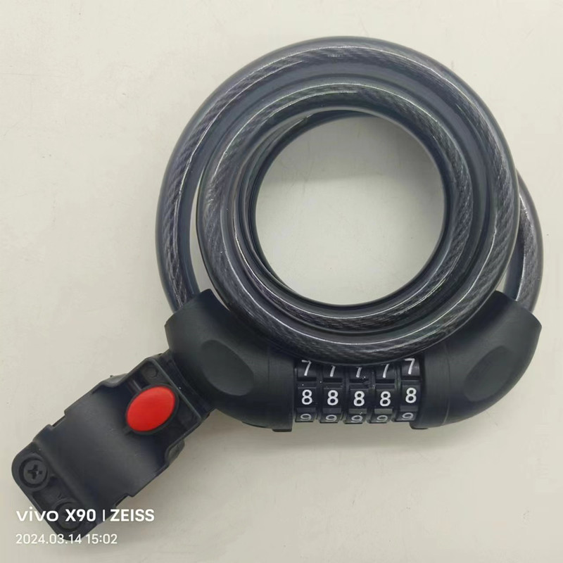 Nuevo Jizhou 6005A cerradura antirrobo de bicicleta cerradura de contraseña portátil de bicicleta de montaña cerradura especial para vehículos eléctricos