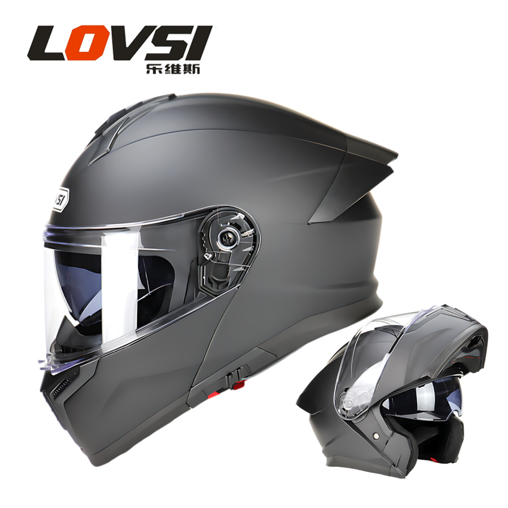 Motuoche Motorcycle Half Helmet Men Women Flip Up Motorbike Helmet (Motosiklet kaskı (dəbilqə)) - black