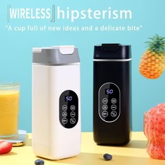 国境を越えた新しいジューサー家庭用アイスクラッシュセルフクリーニングUSB充電ポータブルジューサー12ナイフ付きジューサーカップ