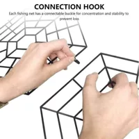 Amazon 6 Corner Fish Net протектор пруда рыболовная сеть 20-компонентный пруд для разведения рыбы