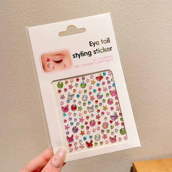Colorful stars eyebrows
