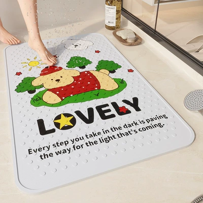 Kidsren's Bath Mat, Anti-Fall | Avtomobil döşəmə paspasları - loving-puppy-4070cm