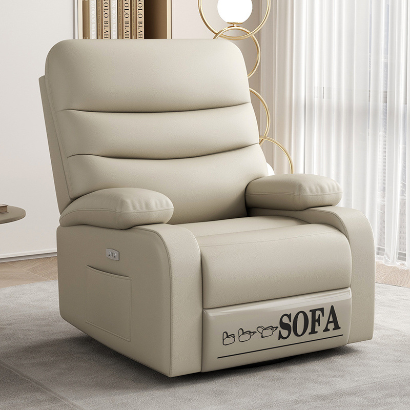 Silla de mecedora espacial de primera clase sofá sala de estar manicuría multifuncional dormitorio sofá eléctrico masaje perezoso