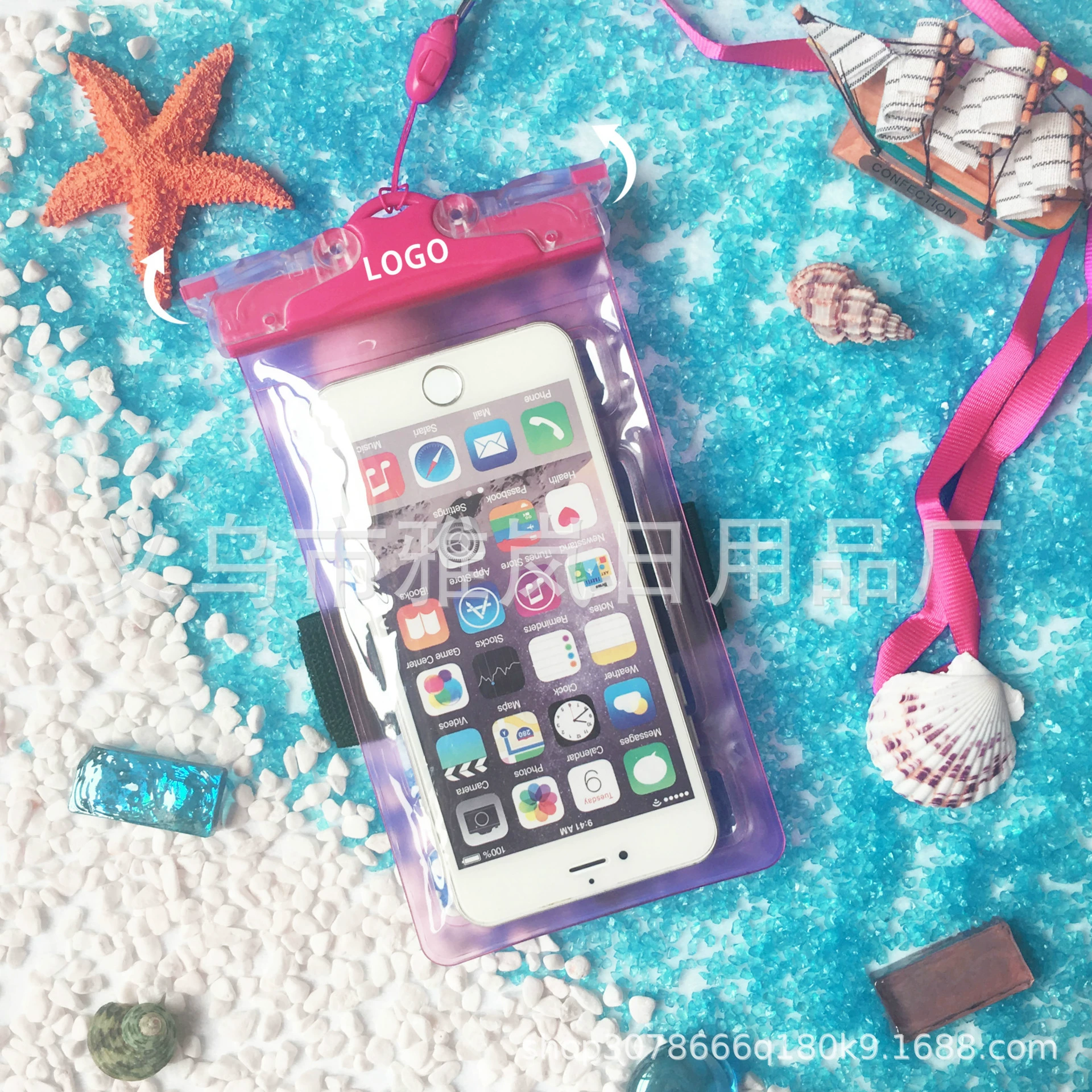 Трансграничные взрывные модели фабрики прямых продаж сенсорный экран плавательный фототелефон водонепроницаемый мешок для защиты от дождя портативный чехол для защиты шеи