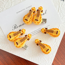 创意可爱仿真饼干发夹提琴琵琶边夹甜美文艺少女个性趣味食玩发饰