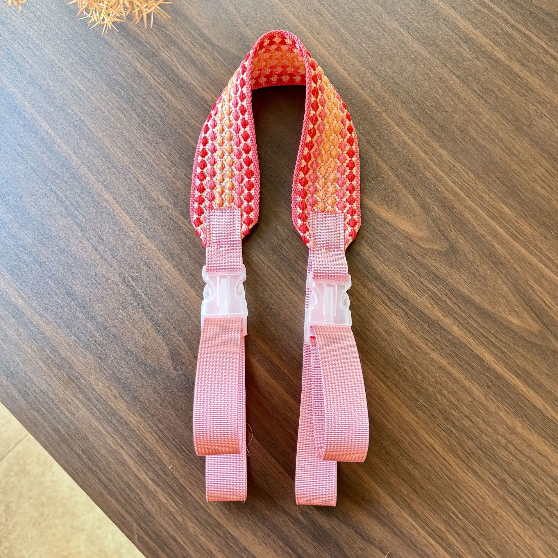 레드 폴카 도트 와이드 숄더 스트랩