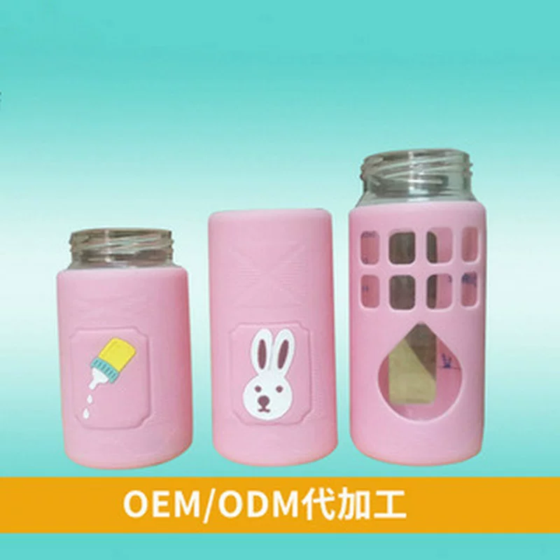 Стеклянная бутылка против падения, теплоизоляционная защитная крышка, силиконовая крышка, крышка для бутылки, силиконовый чехол от производителя