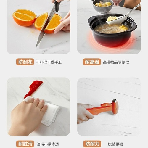 Black matte rock slab dining table with rotation, extension, and folding waltz design, square-to-round dual-use table