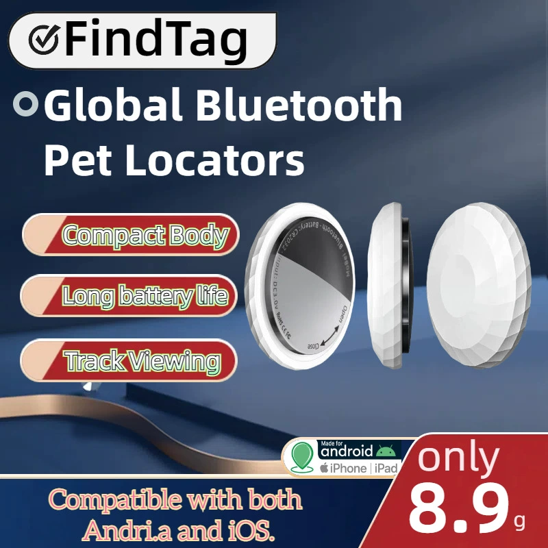 GPS-трекер для кошек и собак (Android и Apple), отслеживание и позиционирование, ошейник с защитой от потери, отслеживание в реальном времени
