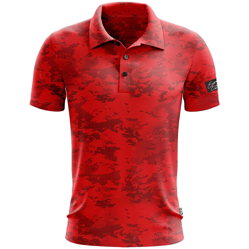 2024 New Summer Quick-drying T-shirt Golf Sports Casual Polo Shirt Solid Color Fitness European and American Men's Short Sleeve