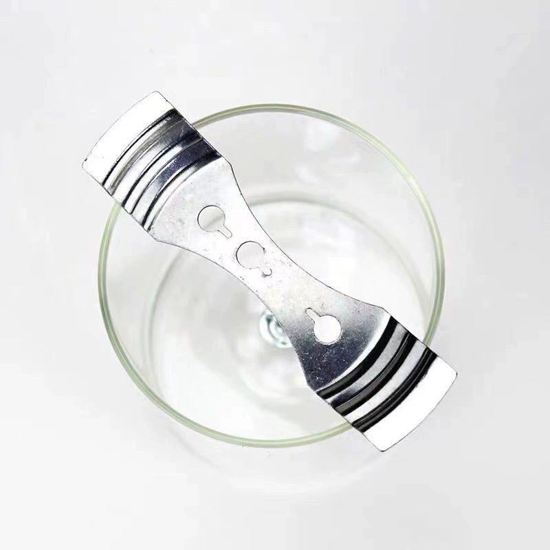 Candle core holder bracket, metal wick clips, handmade, with fixing options