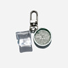 Lemon keychain, backpack accessory, bag, car keys with zipper