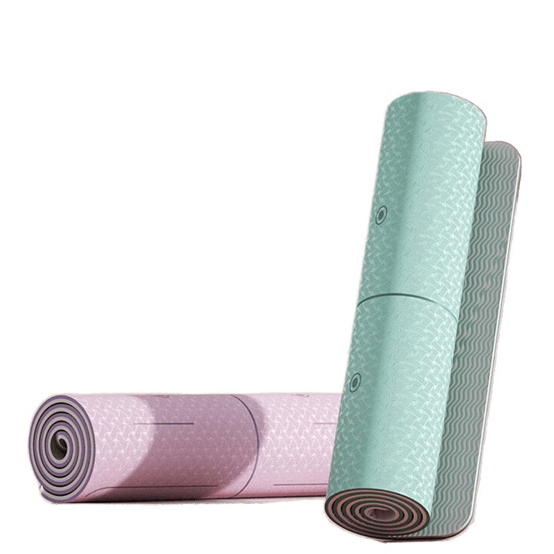 Yoga de yoga TPE agarre antideslizante antideslizante amortiguador acústico almohadilla de baile ensanchada defectos de cabello recto transfronterizo